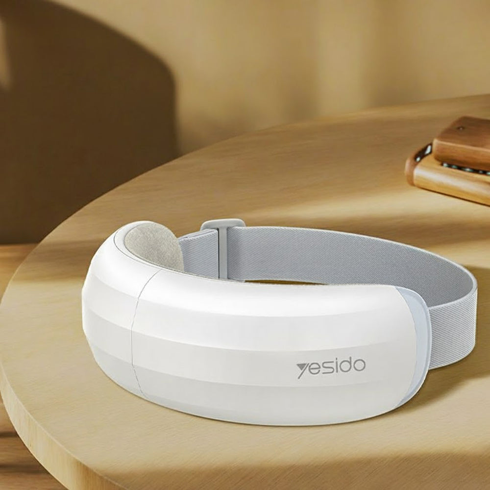 Yesido Eye Massager (MG13), Type-C, Rechargeable, Adjustable, 3-Level Temperature Adjustment, 600mAh, Alb