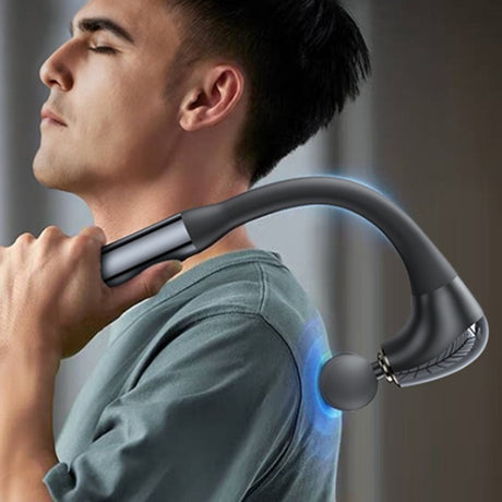 Yesido Handheld Back Massager (MG07), 15W, 1500mAh, 5 Levels of Intensity Adjustable, Negru