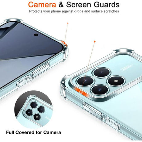 Husa de protectie Techsuit Shockproof Clear Silicone compatibil cu Xiaomi Poco F8 Ultra, Transparent
