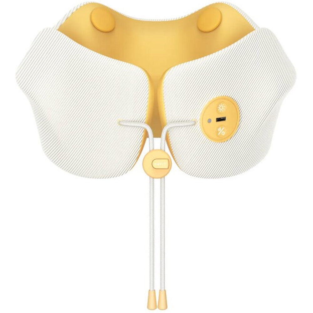 Havit Neck Massager Smart Life (NM1702), for Travel, Portable, Lightweight, Hot Compress, Memory Foam, 2200mAh, Galben
