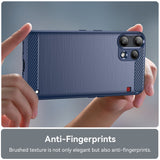 Husa de protectie Techsuit Carbon Silicone compatibil cu Nothing Phone (3a) Lite, Albastru
