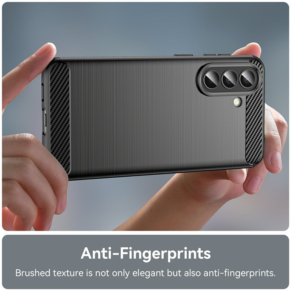 Husa de protectie Techsuit Carbon Silicone compatibil cu Samsung Galaxy A57 5G, Negru