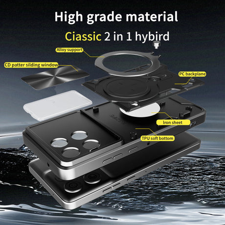Husa de protectie Techsuit CamGuard Pro compatibil cu Motorola Moto G86, Albastru