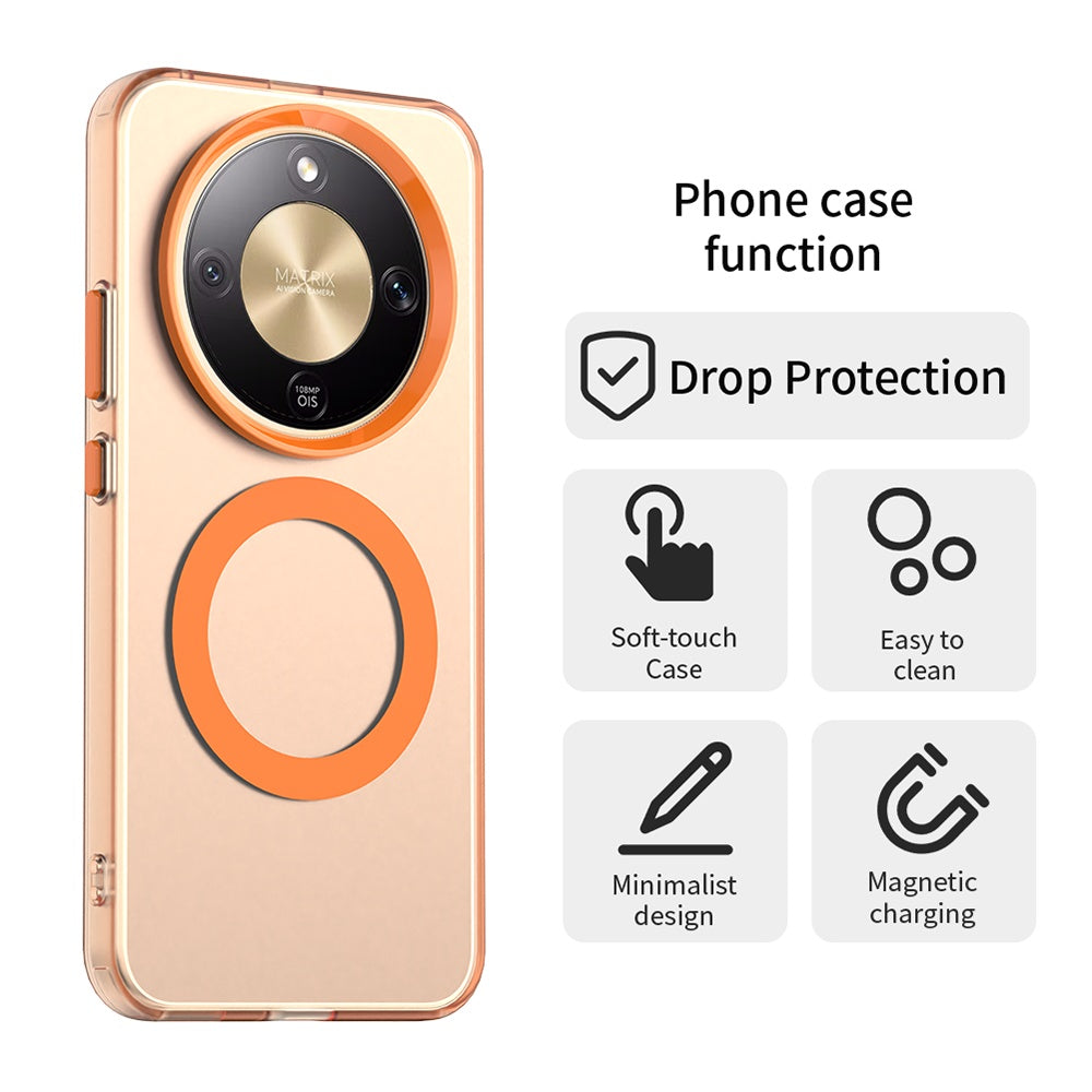 Husa de protectie Techsuit CandyCase MagSafe compatibil cu Honor Magic8 Lite, Portocaliu