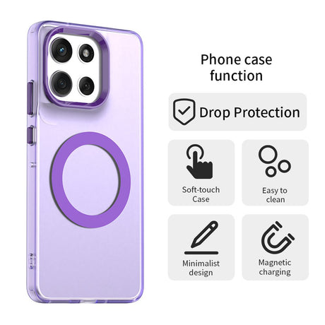 Husa de protectie Techsuit CandyCase MagSafe compatibil cu Motorola Moto G86, Mov