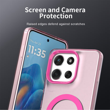 Husa de protectie Techsuit CandyCase MagSafe compatibil cu Motorola Moto G86, Roz