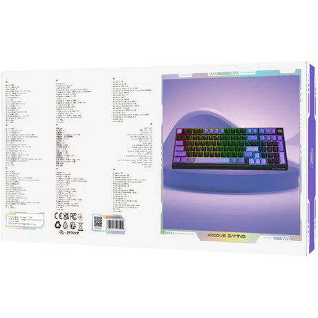 Tastatura/Mouse Proove Wireless Gaming Keyboard Slicker Pro (WKSLPEN22416), Mechanical, BT5.3, Type-C, RGB, 98 Keys, 6000mAh, 1.8m, Negru