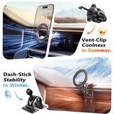 Suport Auto Lisen (YL0223110033), MagSafe, Negru