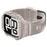 Accesoriu smartwatch Spigen Rugged Armor Pro V2 (ACS10506) compatibil cu Apple Watch 10 46mm / Watch 11 46mm, Dune Beige