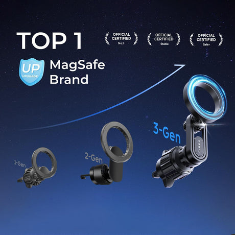 Suport Lisen (YL0222100001), for Air Vent, Magnetic Grip, Universal, Adjustable, Secure Fit, N52 Magnets, Negru