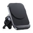 Suport Lisen with Wireless Charging (YL0223070009), MagSafe, Air Vent, Square Shape, One-Click Release, 15W, Negru