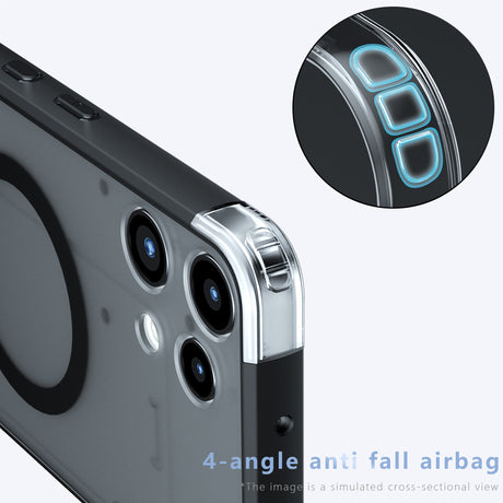 Husa de protectie Techsuit PureFrost MagSafe compatibil cu Nothing Phone (3a) Lite, Negru Mat