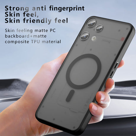 Husa de protectie Techsuit PureFrost MagSafe compatibil cu Nothing Phone (3a) Lite, Negru Mat