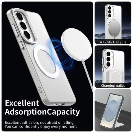 Husa de protectie Techsuit CandyCase MagSafe compatibil cu Samsung Galaxy S26 Plus, Alb
