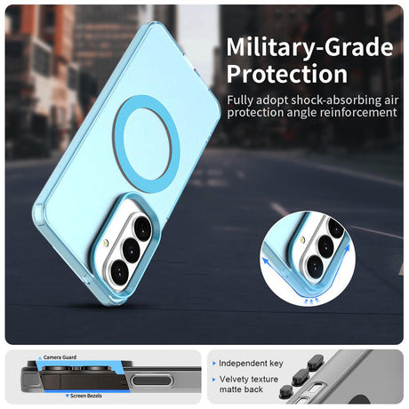 Husa de protectie Techsuit CandyCase MagSafe compatibil cu Samsung Galaxy S26, Albastru