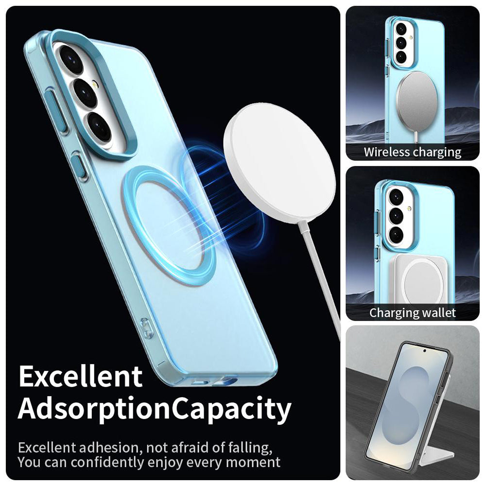 Husa de protectie Techsuit CandyCase MagSafe compatibil cu Samsung Galaxy S26, Albastru