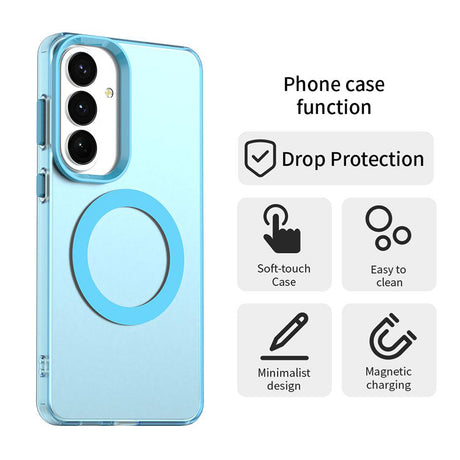 Husa de protectie Techsuit CandyCase MagSafe compatibil cu Samsung Galaxy S26, Albastru