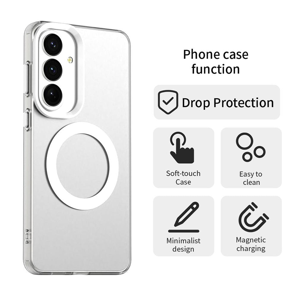 Husa de protectie Techsuit CandyCase MagSafe compatibil cu Samsung Galaxy S26, Alb