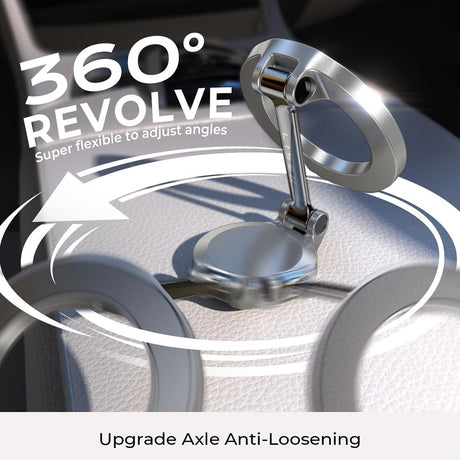 Suport Lisen (YL0224010003), MagSafe, for Dashboard, Universal, 360° Rotation, Foldable, N52 Magnets, Negru
