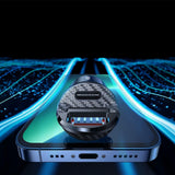 Incarcator Ainope Car (YA0222080015), USB, Type-C, PD30W, with Pull Ring, Aluminum Alloy, 12V/24V, Negru