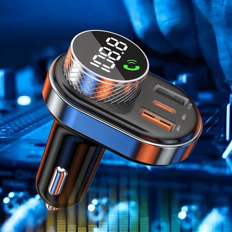Incarcator Proove Car with FM Modulator (FMSL30110001), USB, Type-C, U-Disk, TF, Bluetooth 5.4, Fast Charge, 30W, Negru