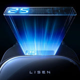 Incarcator Lisen Car (YL0224080017), 4in1, USB, Type-C, with 2x Retractable Cable, LED Display, 96W, 12V=24V, Negru