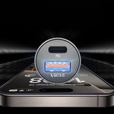 Incarcator Lisen Car (YL0223080035), USB, Type-C, with 3in1 Type-C/Lightning to Type-C Cable, 12V/24V, Negru