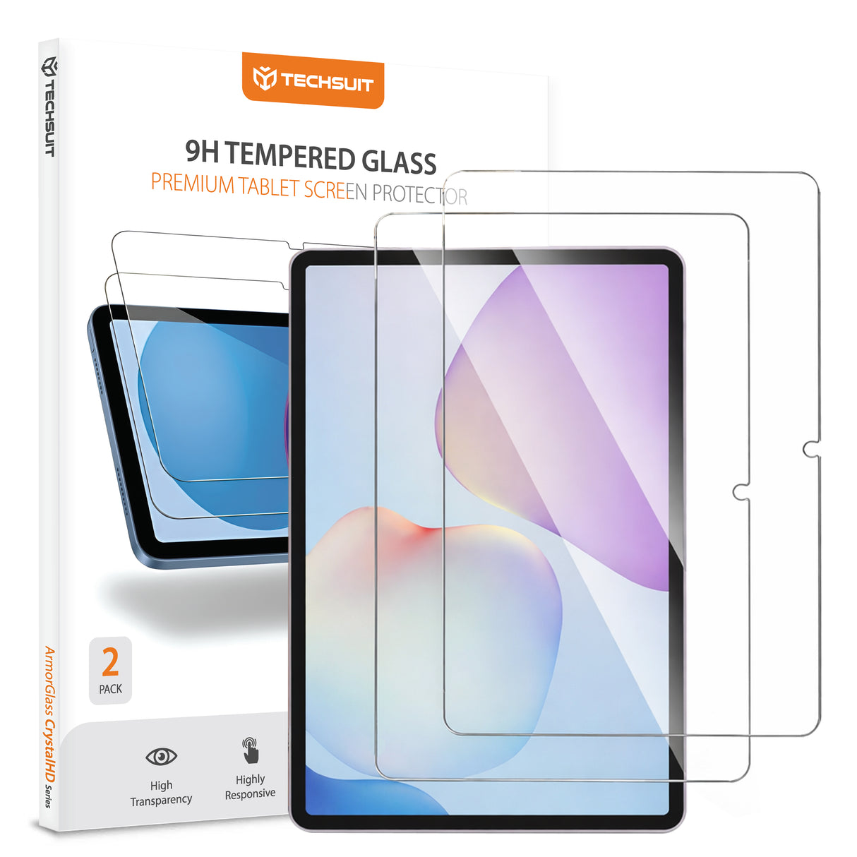 Husa de protectie tableta Techsuit ArmorGlass CrystalHD (set de 2) compatibil cu Huawei MatePad 11.5 (2025), Transparent