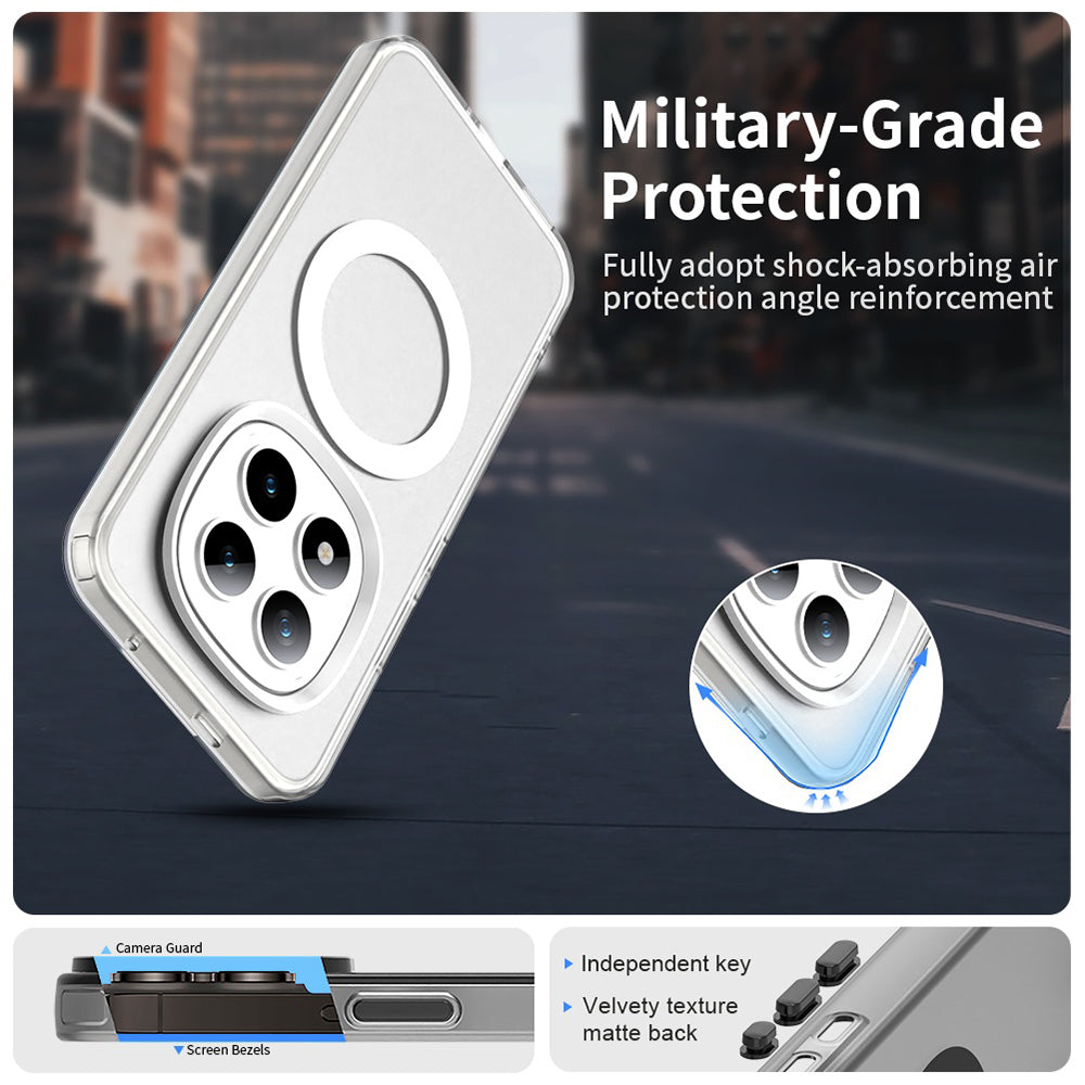 Husa de protectie Techsuit CandyCase MagSafe compatibil cu Xiaomi Redmi Note 15 Pro+ 5G / Poco M8 Pro 5G, Alb