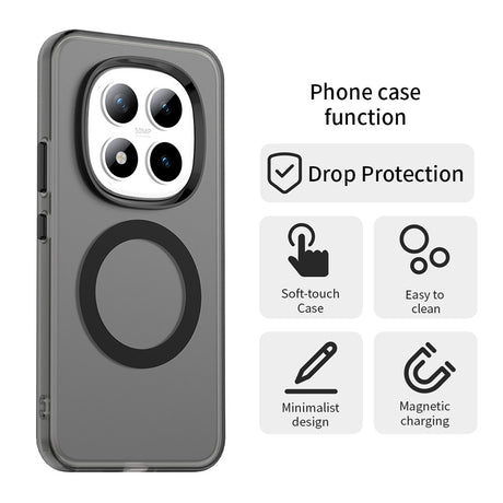 Husa de protectie Techsuit CandyCase MagSafe compatibil cu Xiaomi Redmi Note 15 Pro+ 5G / Poco M8 Pro 5G, Negru