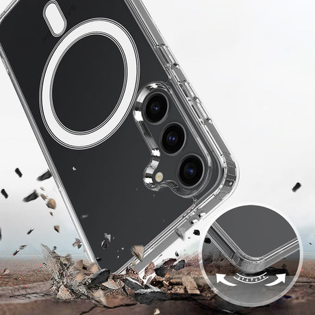 Husa de protectie Techsuit MagSafe Pro compatibil cu Samsung Galaxy S26, Transparent