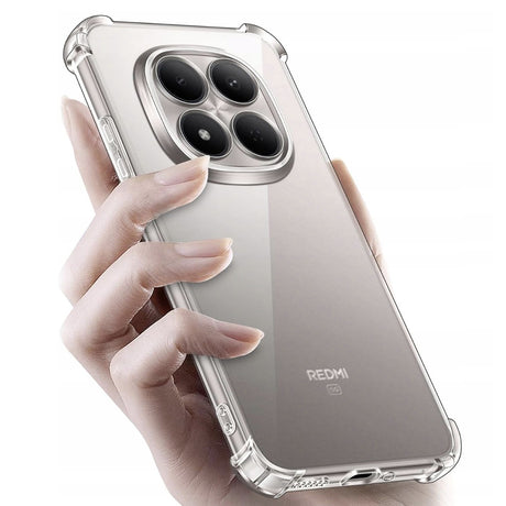 Husa de protectie Techsuit Shockproof Clear Silicone compatibil cu Xiaomi Redmi Note 15 Pro 5G, Transparent