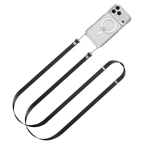 Suport Spigen Lanyard Strap DA30L (AFA10614), Neck/Crossbody Wear, for Phone Cases, Magnetic Length Adjustmen, Negru