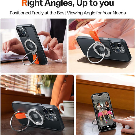 Torras Suport Torras Ostand Magnetic Ring, 360° Rotatable Stand, Phone Holder/Grip, Easy Attach, Argintiu – imagine 3