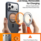 Torras Suport Torras Ostand Magnetic Ring, 360° Rotatable Stand, Phone Holder/Grip, Easy Attach, Argintiu – imagine 5
