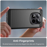 Husa de protectie Techsuit Carbon Silicone compatibil cu Xiaomi Redmi Note 15 5G / Note 15 4G / Poco M8 5G, Negru