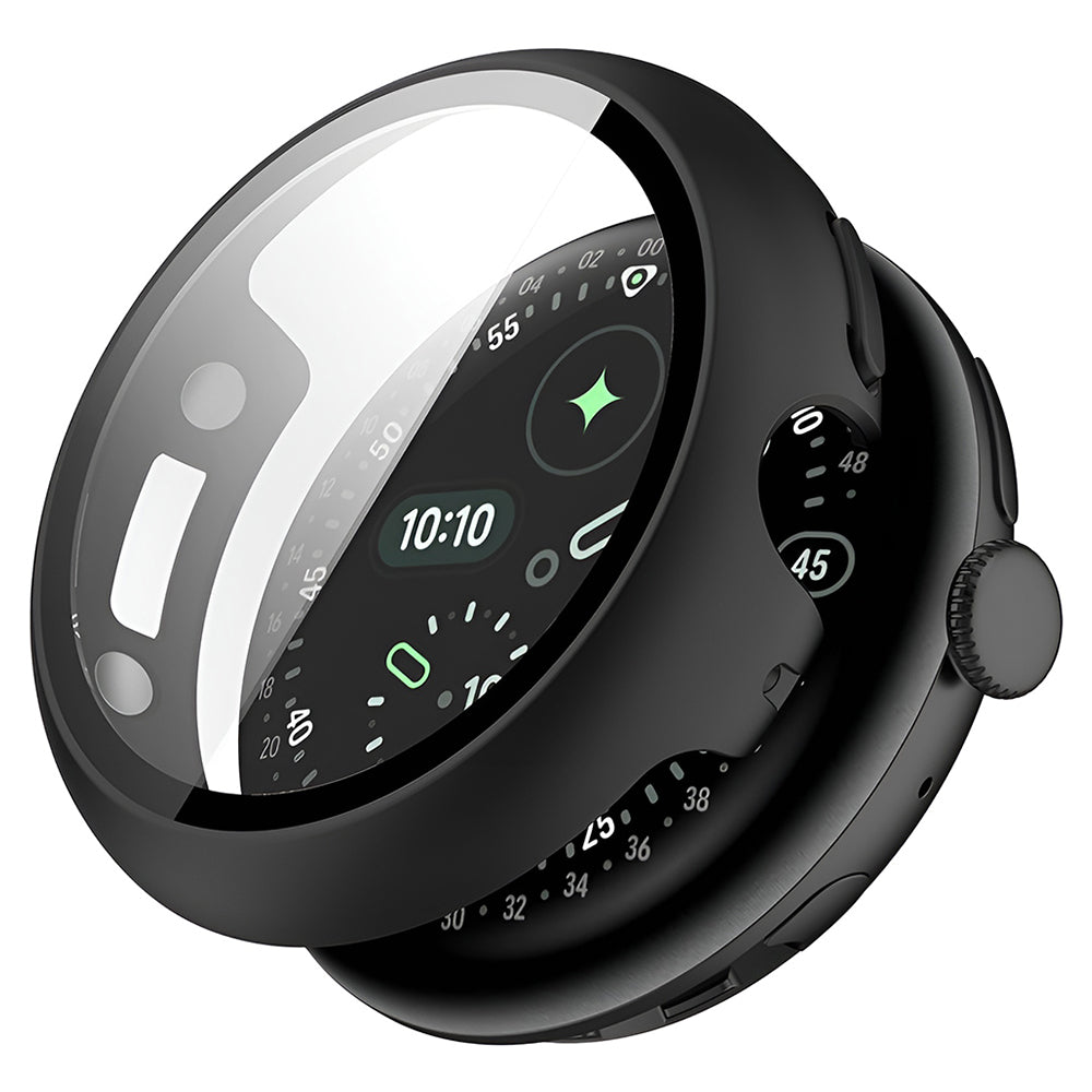 Husă + folie Techsuit pentru Pixel Watch 4 41mm, neagră