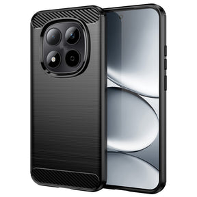 Husa de protectie Techsuit Carbon Silicone compatibil cu Xiaomi Redmi Note 15 Pro 4G, Negru