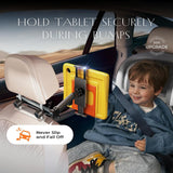 Suport Lisen (YL0423090004), for Headrest, 360° Rotation, Adjustable, for Phone, Tablet up to 12.9", Negru