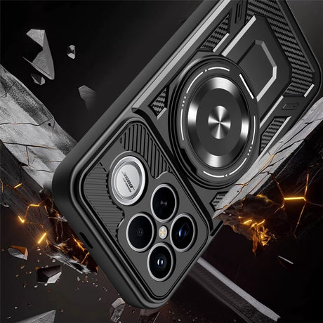 Husa de protectie Techsuit RuggedCam compatibil cu Xiaomi Poco F8 Ultra, Negru