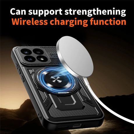 Husa de protectie Techsuit RuggedCam compatibil cu Xiaomi Poco F8 Pro, Albastru