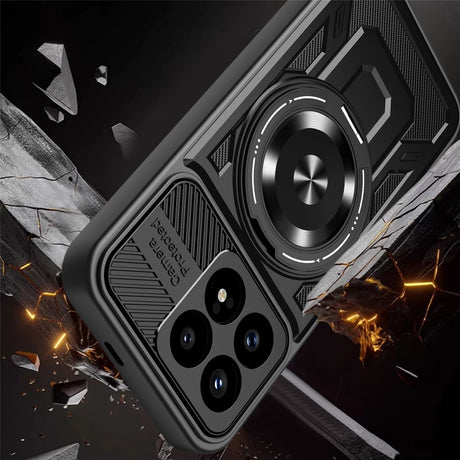 Husa de protectie Techsuit RuggedCam compatibil cu Xiaomi Poco F8 Pro, Negru