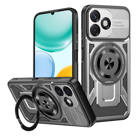 Husa de protectie Techsuit RuggedCam compatibil cu Honor X5c Plus, Gri