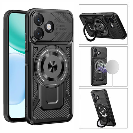 Husa de protectie Techsuit RuggedCam compatibil cu Honor X5c Plus, Negru