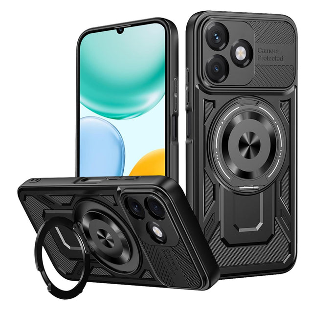 Husa de protectie Techsuit RuggedCam compatibil cu Honor X5c Plus, Negru
