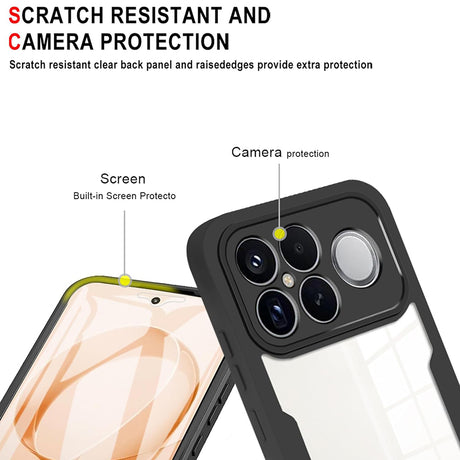 Folie de protectie Techsuit ColorVerse 360 Series + compatibil cu Xiaomi Poco F8 Ultra, Negru