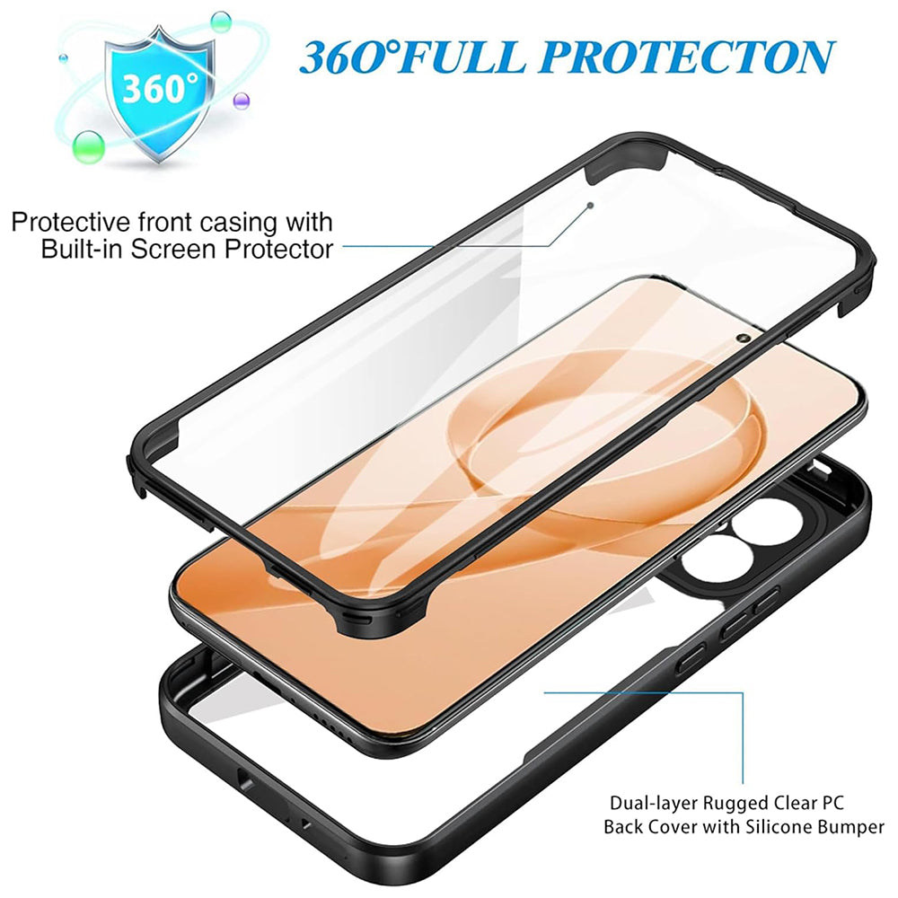 Folie de protectie Techsuit ColorVerse 360 Series + compatibil cu Xiaomi Poco F8 Ultra, Negru