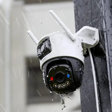 Imou Outdoor Camera Cruiser Dual 2 PRO (IPC-S7XFP-8U0WED), 4+4MP, AI IMOU SENSE, Wi-Fi 6, Dual IR, PT, Alarm, IP65, Alb