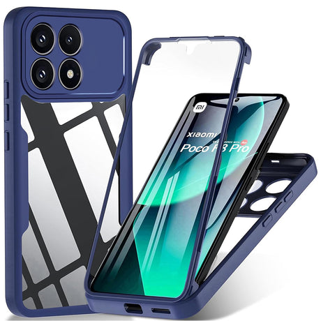 Folie de protectie Techsuit ColorVerse 360 Series + compatibil cu Xiaomi Poco F8 Pro, Albastru