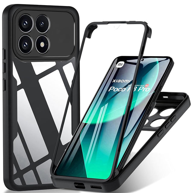 Folie de protectie Techsuit ColorVerse 360 Series + compatibil cu Xiaomi Poco F8 Pro, Negru